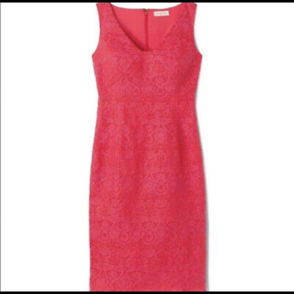 Tory Burch Cameron V-Neck Sleeveless Sheath Dress